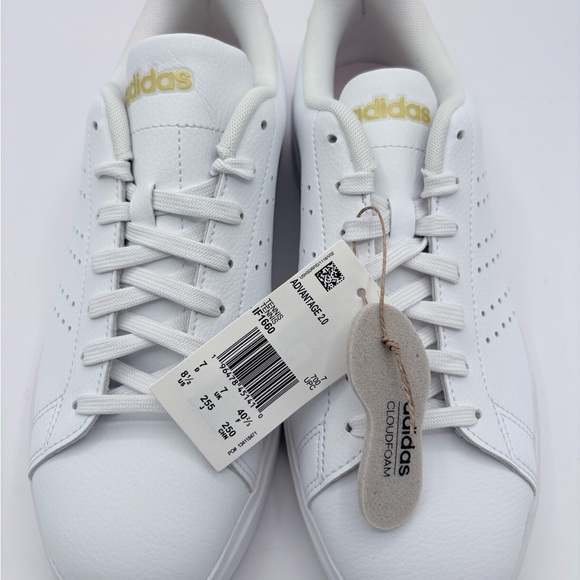 Adidas Women's Advantage 2.0 Sneakers Tennis Shoes Size 8.5 NWT White - Picture 2 of 10